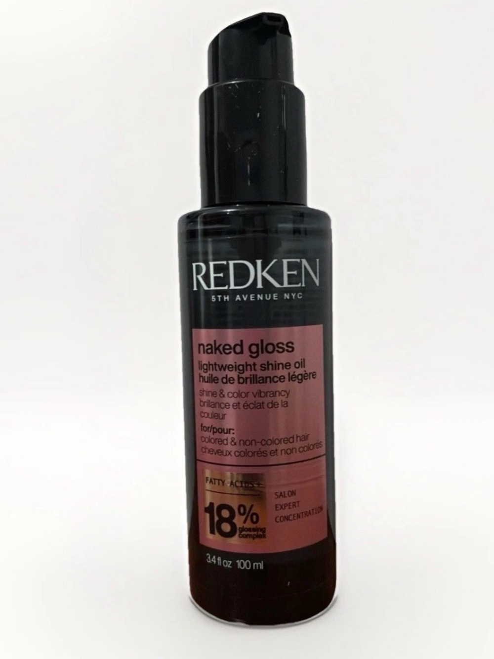 Redken Acidic Color Gloss Naked Gloss Lightweight Shine Oil 3.4oz/ BRAND NEW